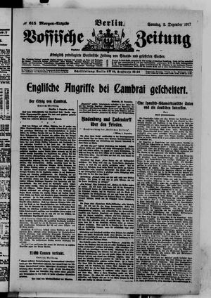 Vossische Zeitung vom 02.12.1917