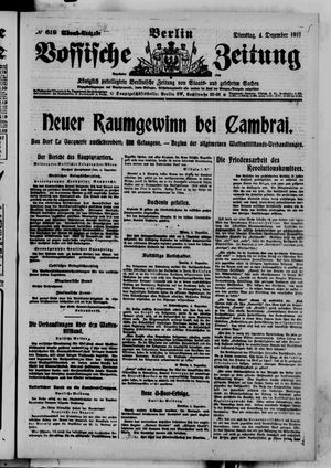 Vossische Zeitung vom 04.12.1917