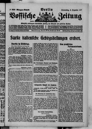 Vossische Zeitung vom 06.12.1917