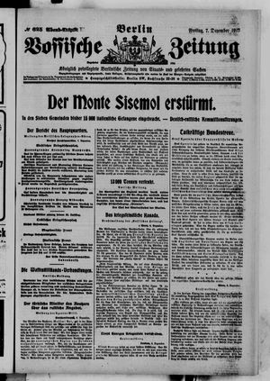 Vossische Zeitung vom 07.12.1917
