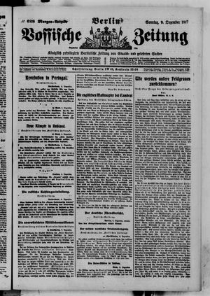 Vossische Zeitung vom 09.12.1917