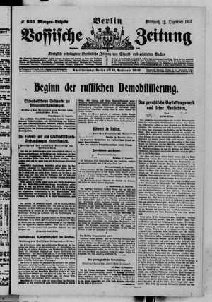 Vossische Zeitung vom 12.12.1917