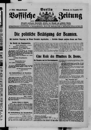 Vossische Zeitung vom 12.12.1917