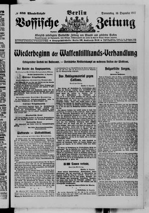 Vossische Zeitung vom 13.12.1917