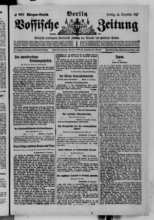 Vossische Zeitung vom 14.12.1917