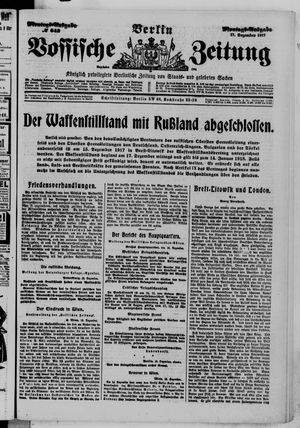 Vossische Zeitung vom 17.12.1917