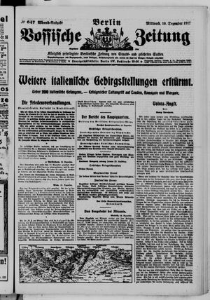 Vossische Zeitung vom 19.12.1917