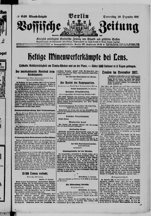 Vossische Zeitung vom 20.12.1917