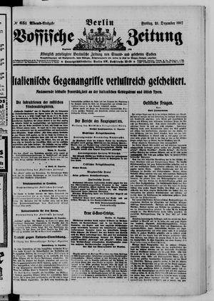 Vossische Zeitung on Dec 21, 1917