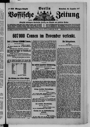Vossische Zeitung vom 22.12.1917