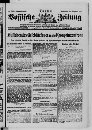 Vossische Zeitung vom 22.12.1917