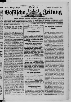 Vossische Zeitung vom 23.12.1917