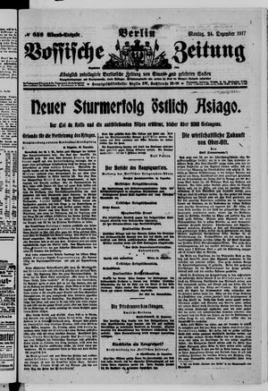Vossische Zeitung vom 24.12.1917