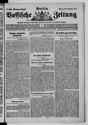 Vossische Zeitung vom 28.12.1917