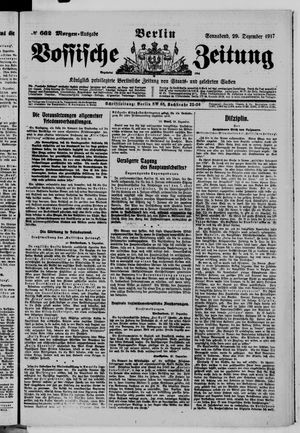 Vossische Zeitung vom 29.12.1917