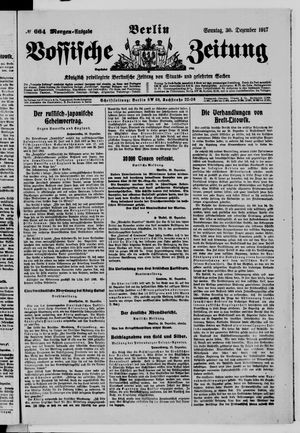Vossische Zeitung vom 30.12.1917