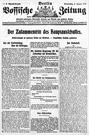 Vossische Zeitung on Jan 3, 1918