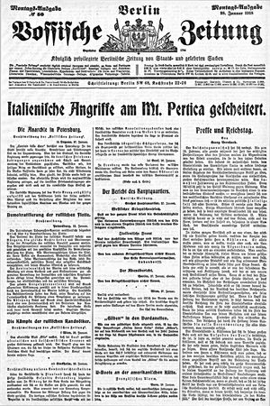 Vossische Zeitung vom 28.01.1918