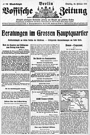 Vossische Zeitung vom 12.02.1918