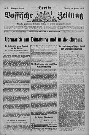 Vossische Zeitung vom 19.02.1918