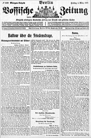 Vossische Zeitung vom 01.03.1918