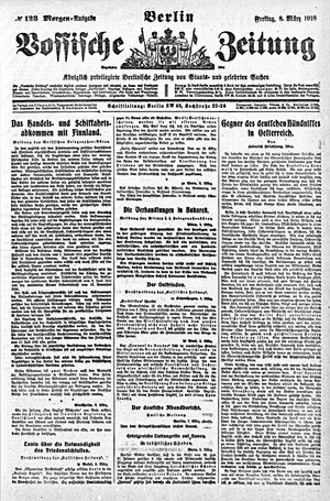 Vossische Zeitung vom 08.03.1918