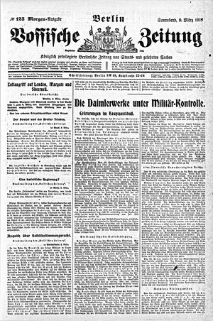 Vossische Zeitung vom 09.03.1918