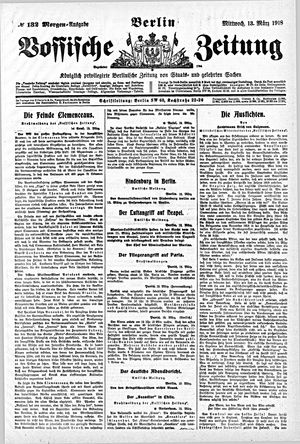 Vossische Zeitung vom 13.03.1918