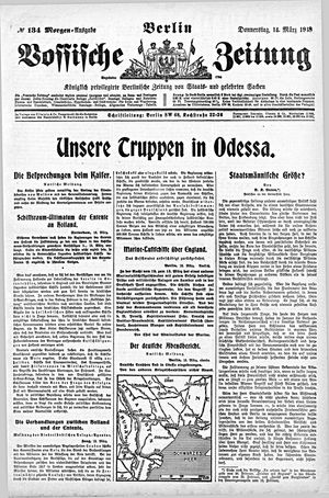 Vossische Zeitung on Mar 14, 1918