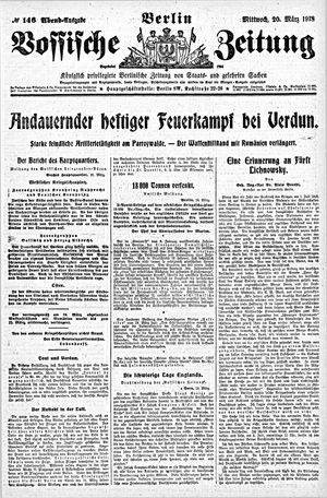 Vossische Zeitung vom 20.03.1918
