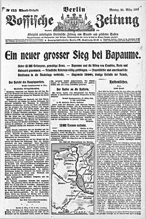 Vossische Zeitung on Mar 25, 1918