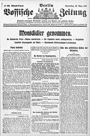 Vossische Zeitung on Mar 28, 1918