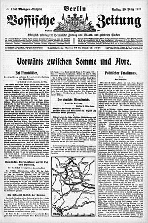 Vossische Zeitung vom 29.03.1918