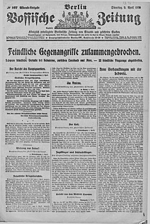 Vossische Zeitung on Apr 2, 1918