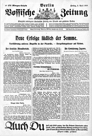 Vossische Zeitung vom 05.04.1918