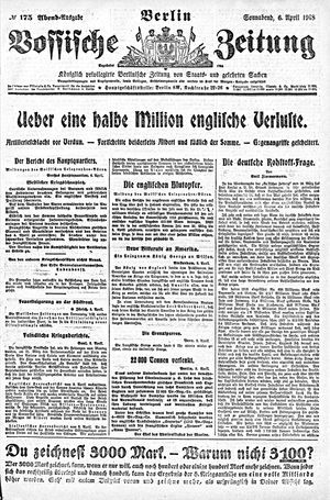 Vossische Zeitung vom 06.04.1918