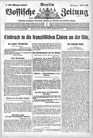 Vossische Zeitung vom 07.04.1918