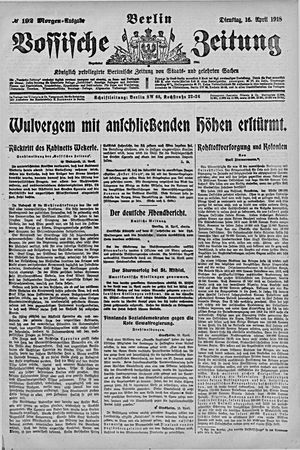Vossische Zeitung on Apr 16, 1918