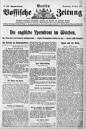 Vossische Zeitung on Apr 18, 1918