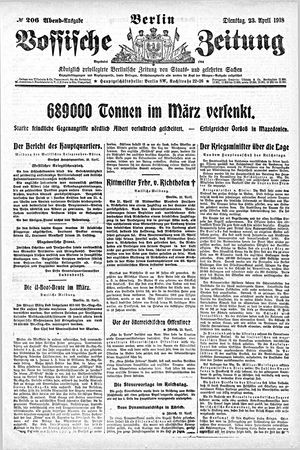 Vossische Zeitung vom 23.04.1918