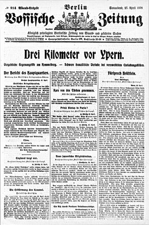 Vossische Zeitung vom 27.04.1918