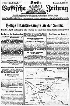 Vossische Zeitung on May 11, 1918