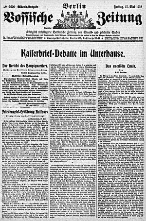 Vossische Zeitung vom 17.05.1918