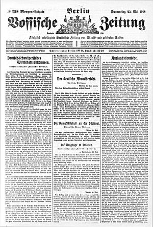 Vossische Zeitung vom 23.05.1918