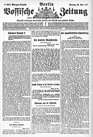 Vossische Zeitung vom 26.05.1918