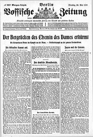 Vossische Zeitung vom 28.05.1918