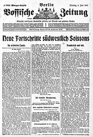 Vossische Zeitung vom 04.06.1918