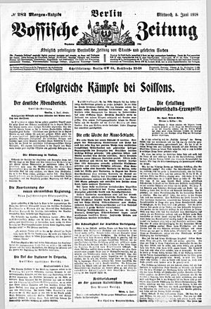 Vossische Zeitung vom 05.06.1918