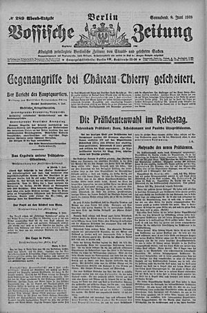 Vossische Zeitung vom 08.06.1918