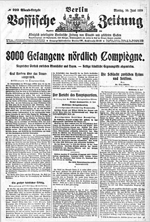 Vossische Zeitung vom 10.06.1918